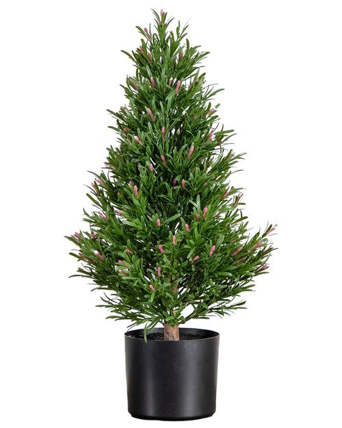 2ft Indoor/Outdoor UV-Resistant Artificial Rosemary Cone Topiary Tree