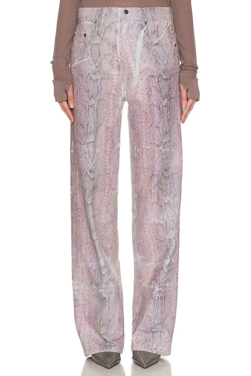 Haikure Winona Straight Leg in Snake - Lavender,Blue. 23 also , 25