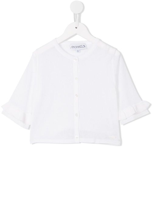 Simonetta ruffle sleeve blouse - White