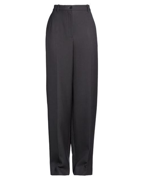 Woman Pants Charcoal Size 8 Virgin Wool, Silk