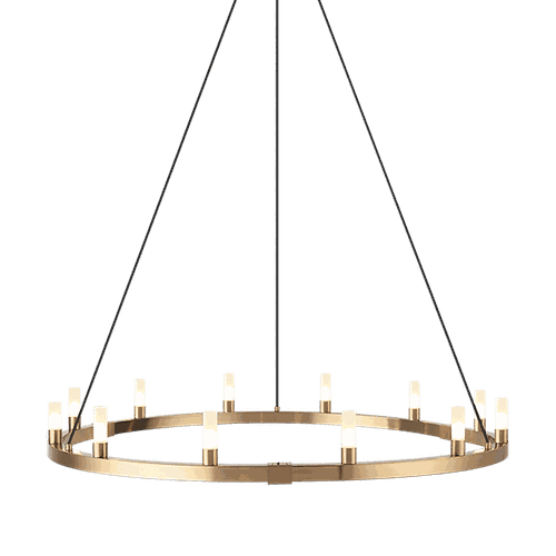 Matteo Cascadian 12-Light Chandelier In Aged Gold Bra