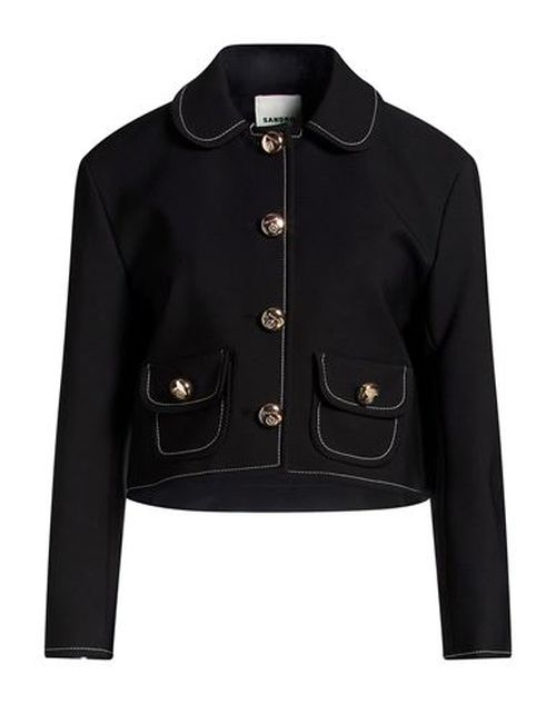 Woman Jacket Black Size 4 Polyester, Elastane