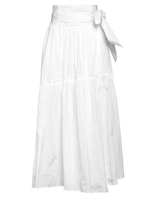 Woman Maxi skirt White Size 2 Polyester