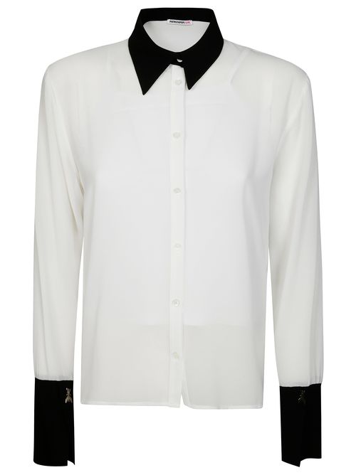 Mini Chic Contrast-Collar Shirt