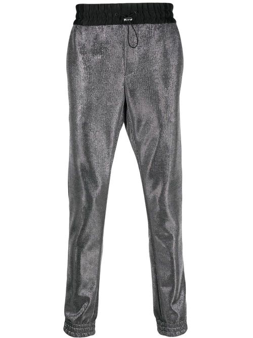 Drawstring track pants - Black