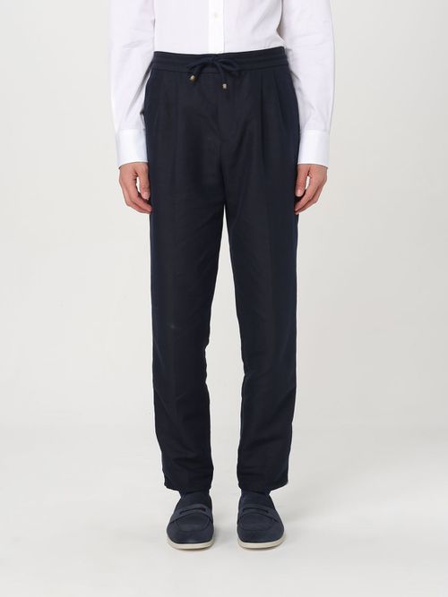 Pants Men color Blue