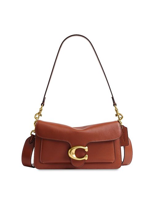 Women's Tabby Leather Shoulder Bag - Pecan