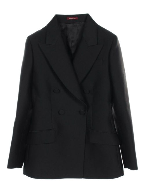 10's double-breasted blazer - Black