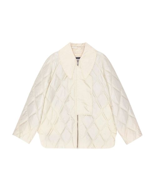 White Ripstop Quilt Jacket