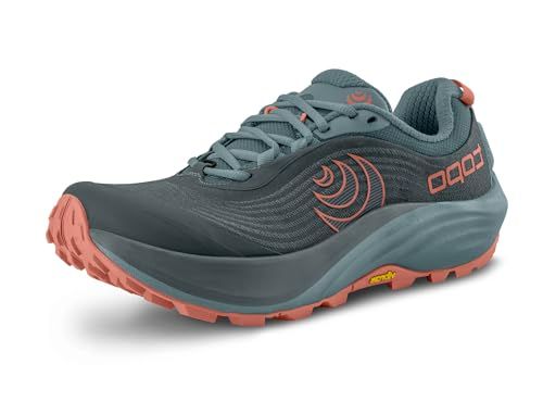 Topo Athletic Women's Pursuit 3 Comfortable Lightweight Cushioned Durable 0MM Drop Trail Running Shoes, Athletic Shoes, Slate/Clay