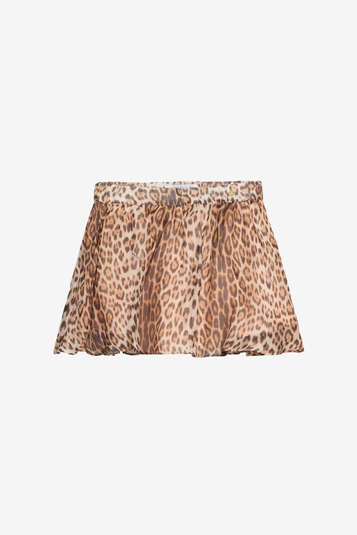 Skirt With Jaguar Skin Print