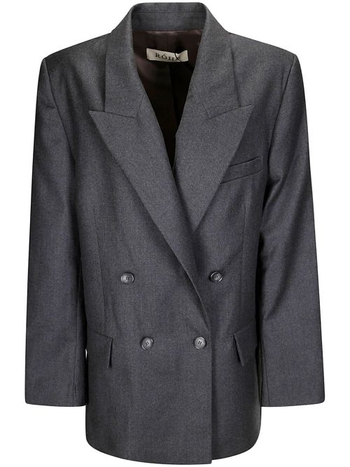 Double-breasted tailored blazer - Grey