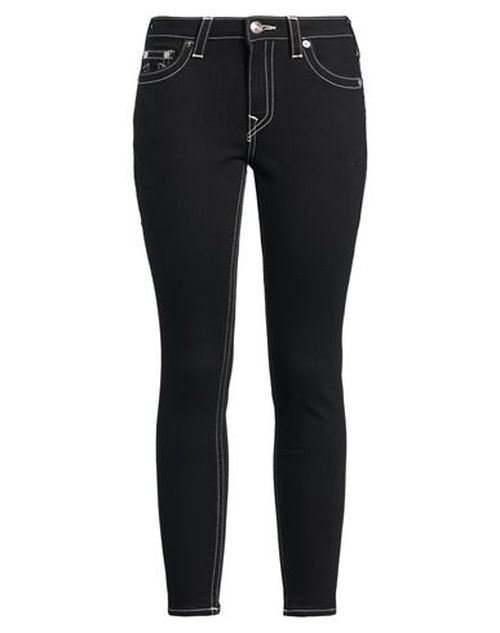 Woman Jeans Black Size 25 Cotton, Polyester, Elastane