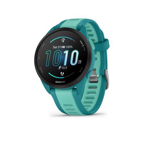 Forerunner 165 Music GPS Smartwatch 43 mm Fiber-Reinforced Polymer - Turquoise/Aqua