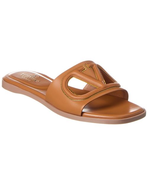 Vlogo Cutout Leather Sandal