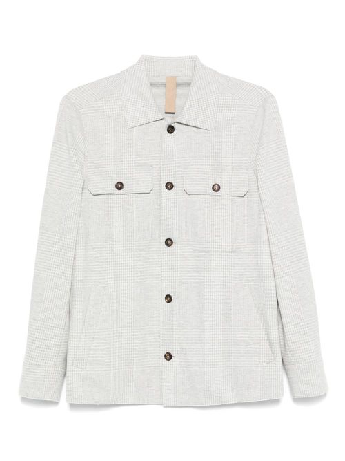 Checked shirt jacket - Grey