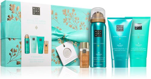 RITUALS The Ritual Of Karma women's gift set shower foam + body cleansing scrub + silky body milk + glitter body treatment oi