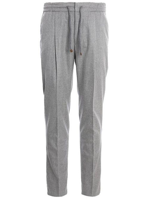 Drawstring waist trousers - Grey