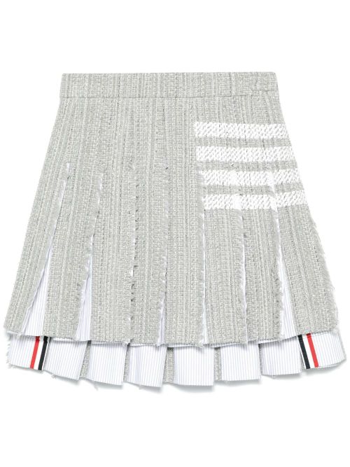 4-Bar stripe 4bar cotton blend skirt