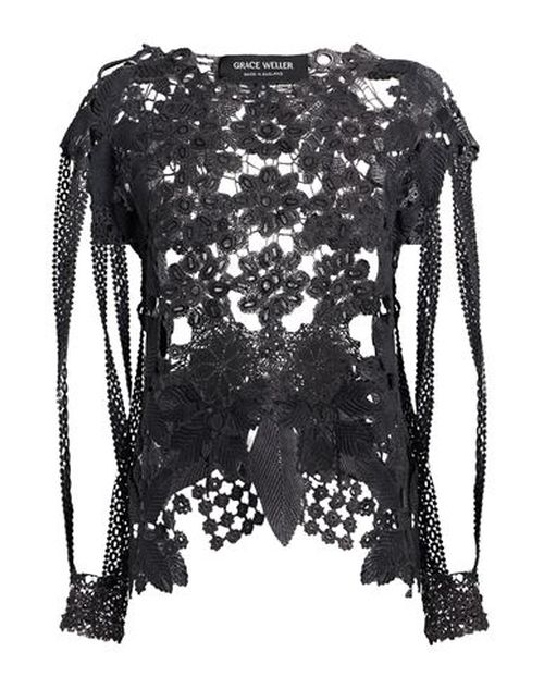 Woman Top Charcoal Size M Cotton
