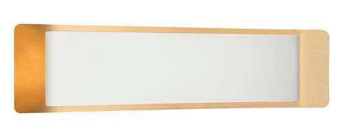 Kumilo 1-Light LED Wall Sconce in White with Aged Gold Bra