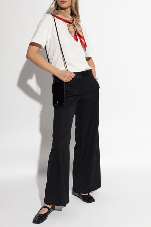 Trousers With Wool Finish, Women's, Black