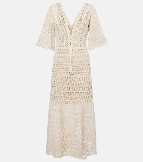 Crochet cotton maxi dress