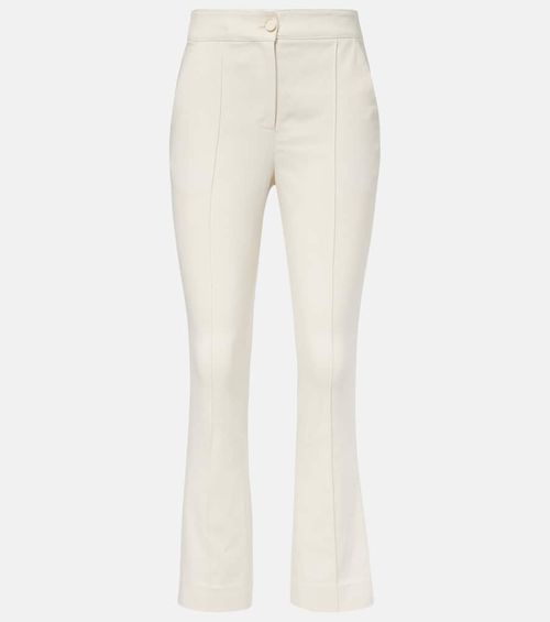 Kimra cotton-blend cropped straight pants