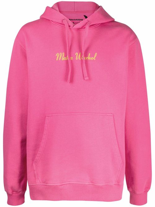 Warhol Lunar organic cotton hoodie - Pink