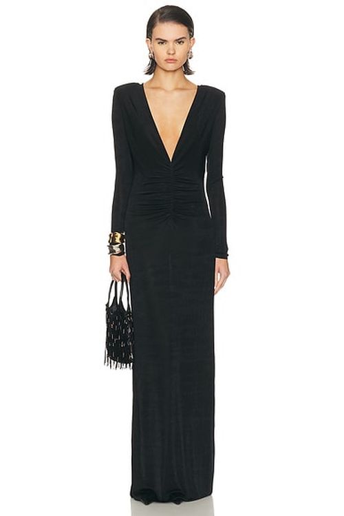 SEROYA Ebony Dress in Black - Black. M also in L