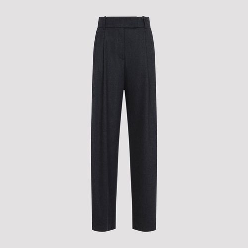 Women's Wool-Cashmere Regular Straight-Leg Trousers