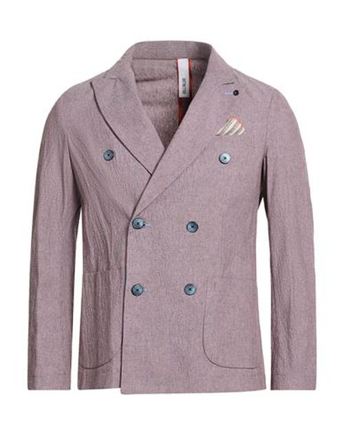 Man Blazer Orange Size 36 Cotton, Polyester, Elastane