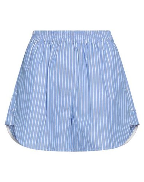 Woman Shorts & Bermuda Shorts Azure Size 2 Cotton