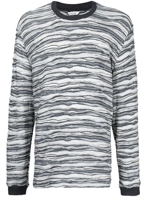Graphic-print long-sleeve T-shirt - Grey
