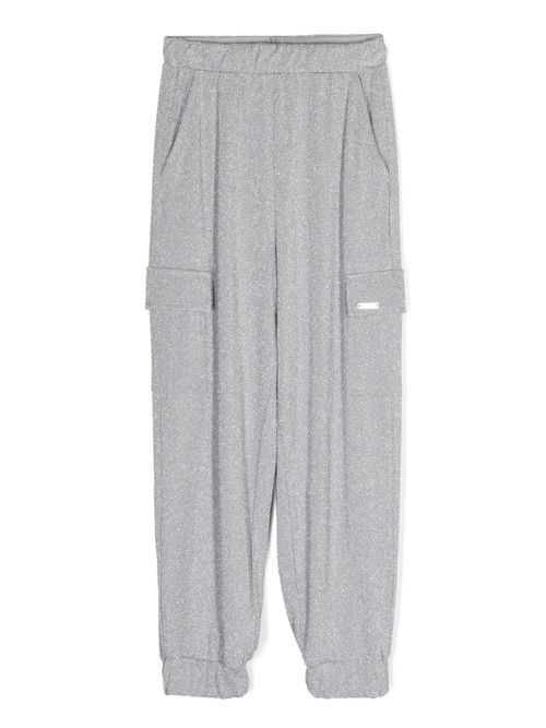 Lurex cargo trousers - Grey