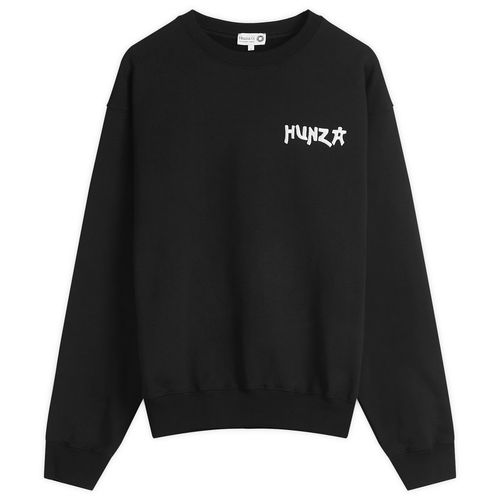 Hunza G Women's 80s Logo Embroidered Sweater in Black