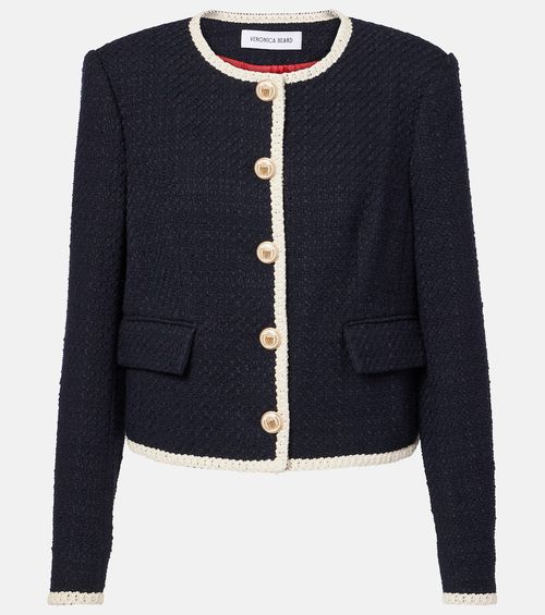Veronica Beard Mabel cropped tweed jacket