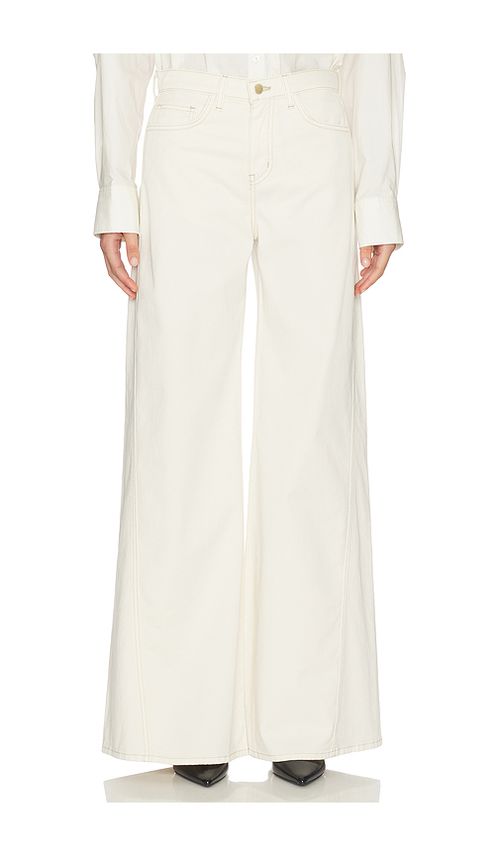 L'AGENCE Beau High Rise T-seam Wide Leg Jean in White. 23. Also , 25, 26, 27, 28