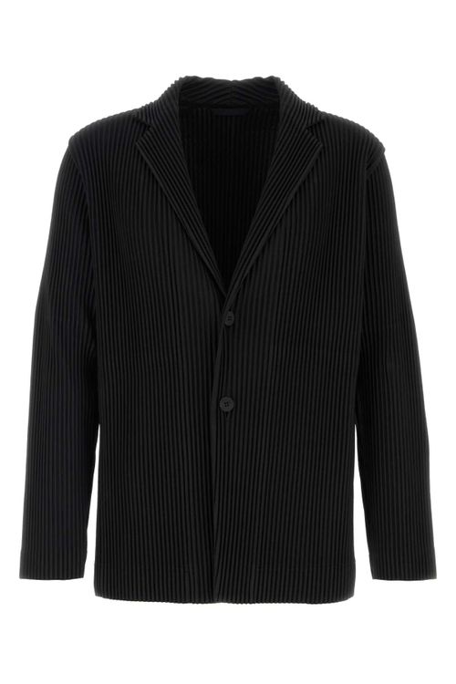 Pleats Blazer — Black