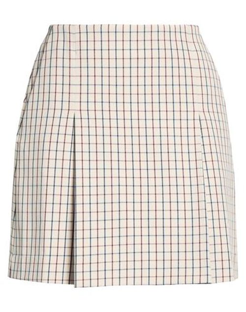 Woman Mini skirt Ivory Size 0 Polyester, Elastane