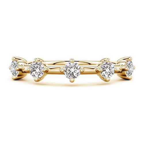 Angara 0.53 CTW Round Diamond Five-Stone Station Ring in 14K Yellow Gold