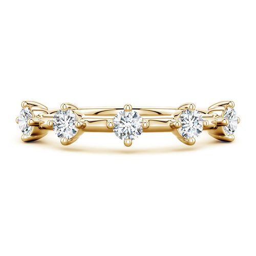 Angara 0.53 CTW Round Diamond Five-Stone Station Ring in 18K Yellow Gold