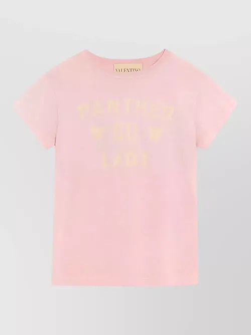 Valentino Garavani - cotton jersey t shirt crew neck