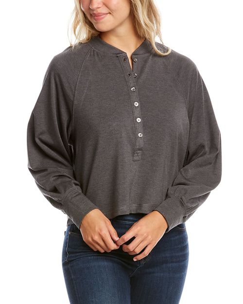Scoop Neck Henley
