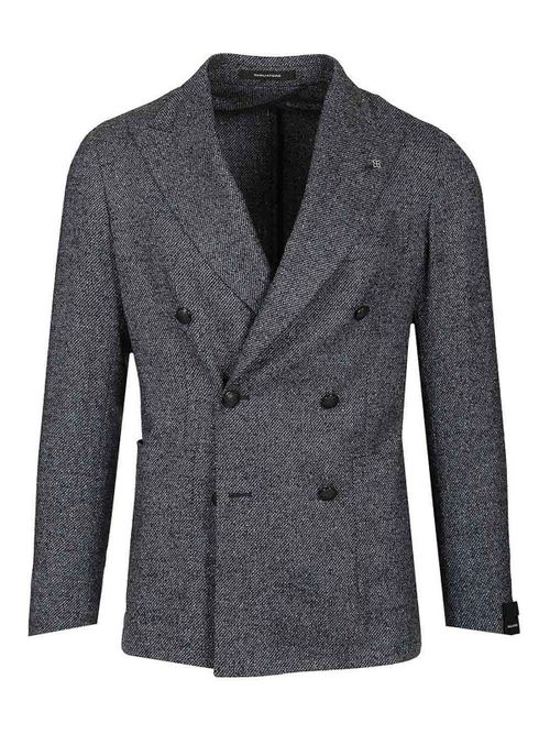 Double-Breasted Wool And Silk Blazer