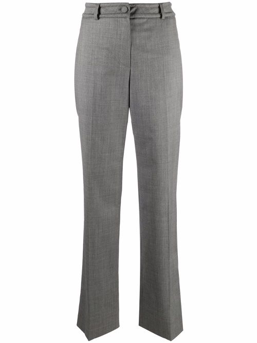1990s high-waisted tailored trousers - GREY