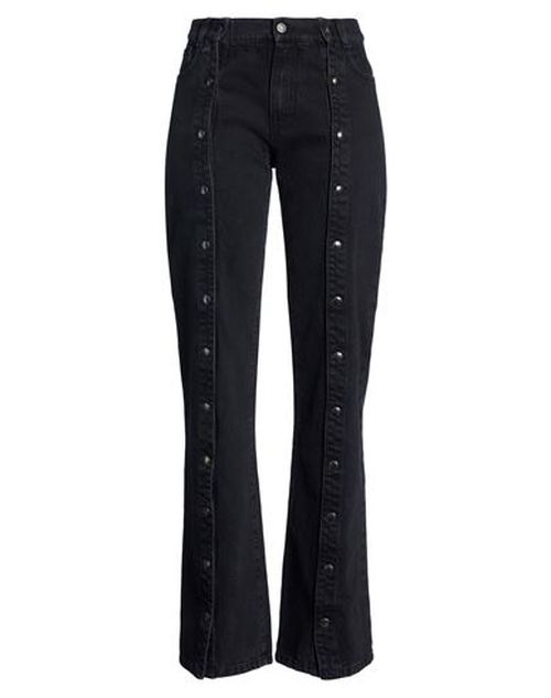 Woman Jeans Black Size 27 Cotton, Polyester