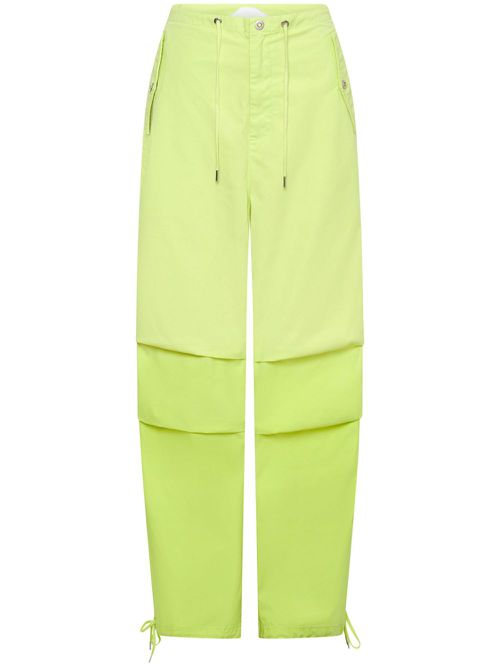 Sunfade cotton parachute pants - LIGHT ZEST/ZEST