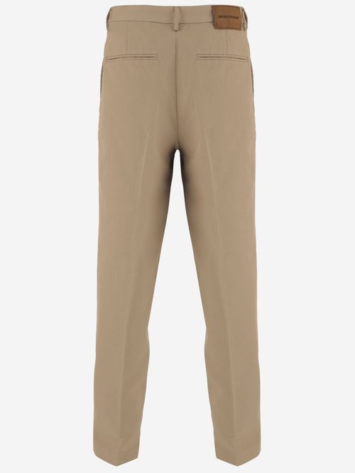 Cotton Trousers — Beige