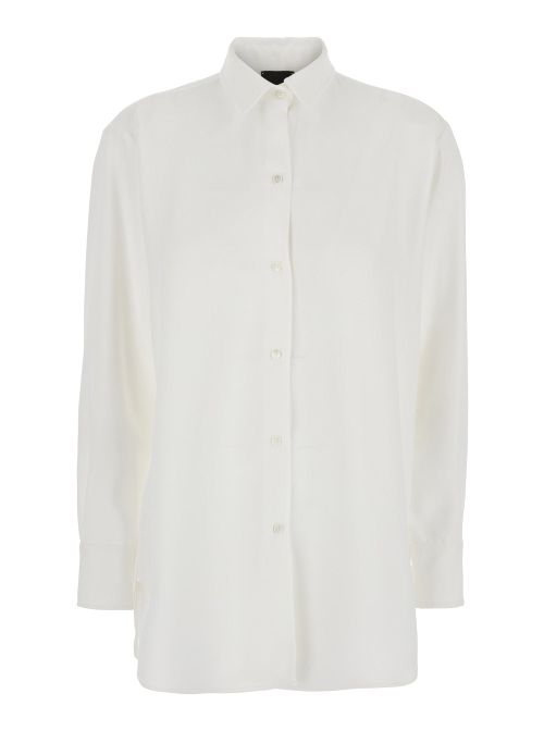 Lightweight Tech Fabric Shirt — White